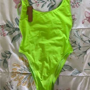 Neon Green Skims one piece swimsuit